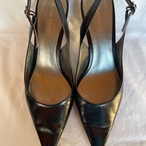 Nine West Black Women's Slingback Heels
